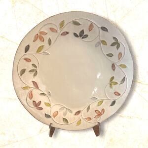 Crate & Barrel Daphne Large Round Chop Plate Earthenware Made Italy Discontinued